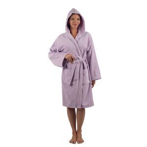 Alpine Swiss Stacy Women Hooded Bathrobe Cotton Terry Cloth Robe for Women Super
